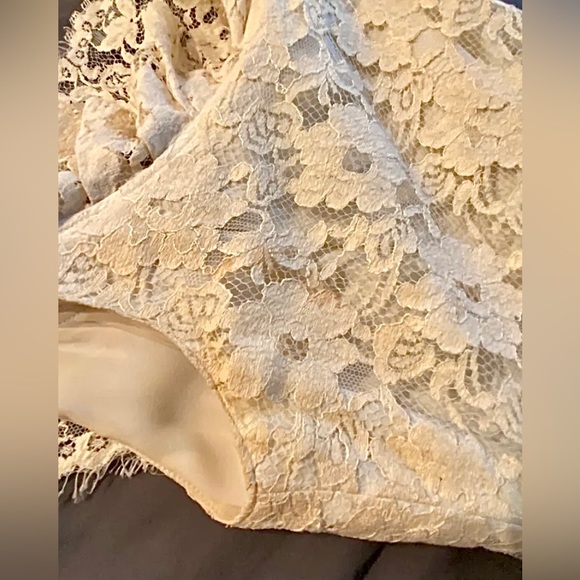 1980s Vintage Bill Blass Lace Dress - Picture 4 of 4